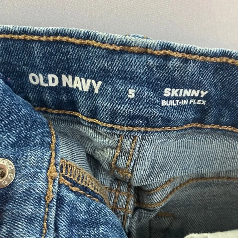 Old Navy Kids Dark Blue Slim/Stretch Jeans